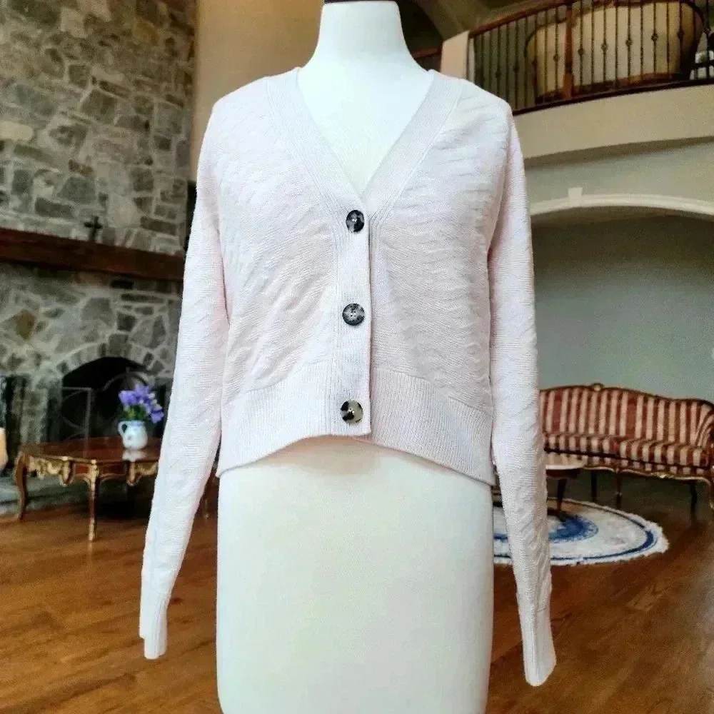 Hermes Pink Cardigan in 34 - Picture 2 of 6